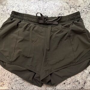 Olive Green Lululemon Shorts